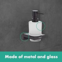 Hansgrohe Addstoris zeepdispenser brushed black chroom 41745340 - thumbnail