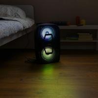 Fenton FT208LED mobiele party speaker microfoon 2x 8 inch - thumbnail