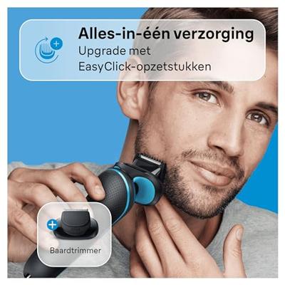 Braun 51-M4500CS Series 5 Elektrisch Scheerapparaat Zwart/Blauw Braun 51-M4500CS Series 5 Elektrisch Scheerapparaat Zwart/Blauw