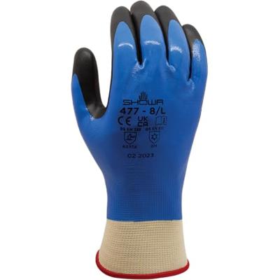Showa handschoenen - 477 - maat M - blauw / zwart - nitril - thermal