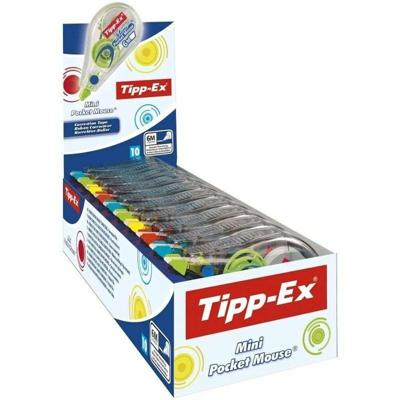 Tipp-ex correctieroller mini pocket mouse fashion doos met 10 stuks