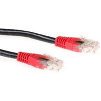 ACT IB8102 CAT6 U/UTP Patchkabel Cross | RJ45 Connectoren | Zwart | 2 meter - thumbnail