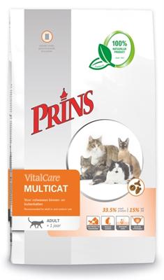 Prins VitalCare Multicat kattenvoer 2 x 10 kg Prins VitalCare Multicat kattenvoer 2 x 10 kg