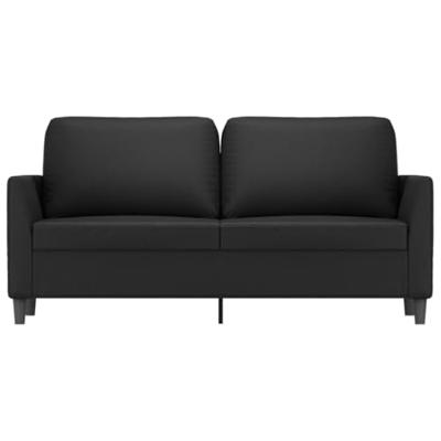 Tweezitsbank 140 cm kunstleer zwart Tweezitsbank 140 cm kunstleer zwart