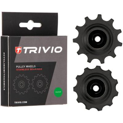Trivio - derailleurwieltjes 11/11t stainless lagers Trivio - derailleurwieltjes 11/11t stainless lagers