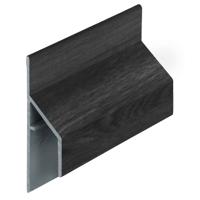 Keralit trim/kraal aansluitprofiel Zwart eiken (2810) (gevelbekleding) - thumbnail
