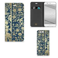 Huawei P10 Plus Smart Cover Beige Flowers - thumbnail
