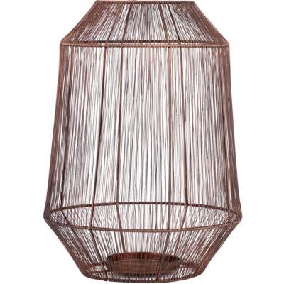 PTMD windlicht justy l koperkleurig 38 cm | 2 stuks