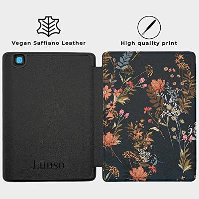 Lunso - Kobo Aura Edition 2 hoes (6 inch) - Vegan Saffiano Leren sleep cover - Urban Park Lunso - Kobo Aura Edition 2 hoes (6 inch) - Vegan Saffiano Leren sleep cover - Urban Park