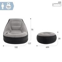 Intex 68564NP Opblaasbare Ultra Lounge Relax Stoel - thumbnail