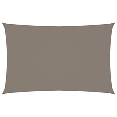 VidaXL Zonnescherm rechthoekig 5x8 m oxford stof taupe