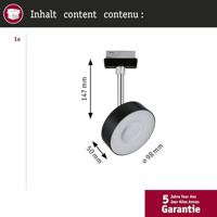 Paulmann Circle 230V-railsysteem lamp URail 5 W LED Zwart (mat) - thumbnail