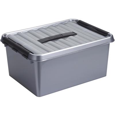 Sunware Q-line box 15 liter metaal/zwart