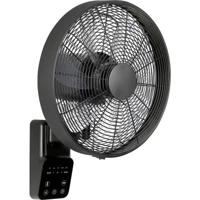CasaFan AIROS ECO DESIGN WALL SW Wandventilator 25 W (Ø x h) 40 cm x 540 mm Zwart Met afstandsbediening, Timer - thumbnail