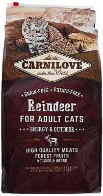 CARNILOVE Cat Adult Energy & Outdoor Reindeer - droog kattenvoer - 6kg