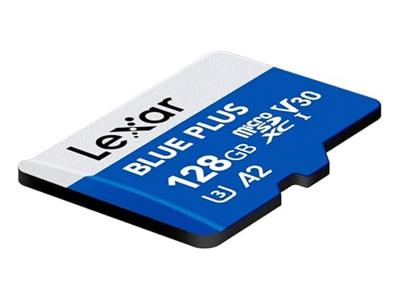 Micro SD geheugenkaart met adapter Lexar LMSBLPL128G-BNANG 128 GB