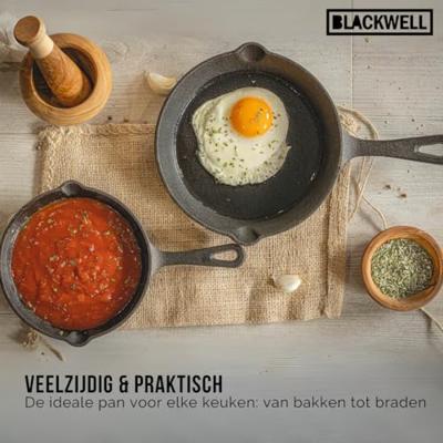 Blackwell Koekenpan Gietijzer / Skillet ø 16 cm - zonder anti-aanbaklaag
