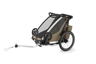 THULE fiets-kinderkar "chariot cross 2 single". bicycle trailer chariot cross 2 faded kha