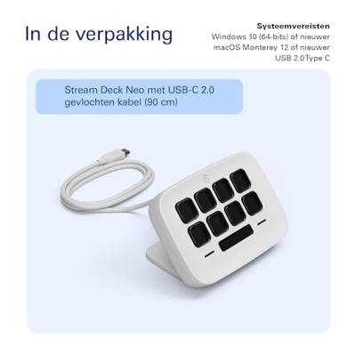 Toetsenbord Elgato 10GBJ9901 Wit