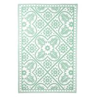 Esschert Design buitenkleed 182x122 cm groen en wit - thumbnail