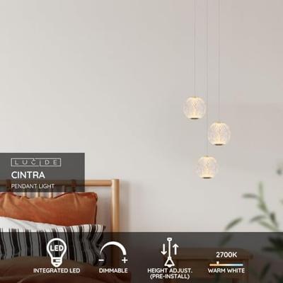 Lucide CINTRA - Hanglamp - Ø 25 cm - LED Dimb. - 3x4,7W 2700K - Transparant Lucide CINTRA - Hanglamp - Ø 25 cm - LED Dimb. - 3x4,7W 2700K - Transparant