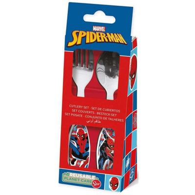Bestekset Spider-Man CZ11342 Roestvrij staal Multicolour 2 Onderdelen