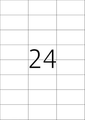 Etiket Office 70x37mm 2400 stuks Etiket Office 70x37mm 2400 stuks