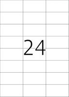 Etiket Office 70x37mm 2400 stuks - thumbnail