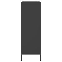Hoge kast 68x39x113 cm staal zwart - thumbnail