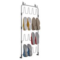 Tomado-Metaltex over the door space saver shoes@door schoenenetage voor deur zilver - thumbnail