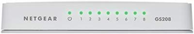 NETGEAR GS208 Unmanaged Gigabit Ethernet (10/100/1000) Wit