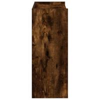 Schoenenrek 60x25x62 cm bewerkt hout gerookt eikenkleurig - thumbnail
