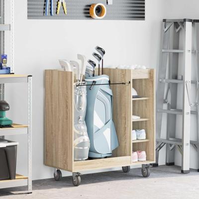 Golfkast met wiel Effen Sonoma Eiken 65 x 45 x 98 cm