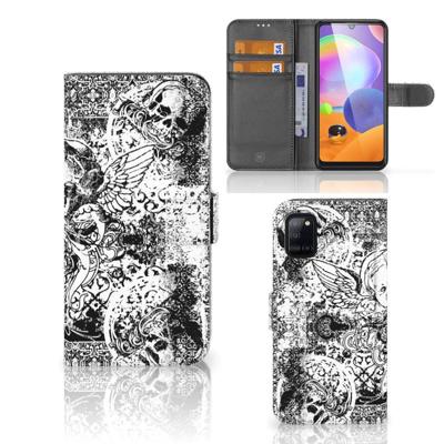Telefoonhoesje met Naam Samsung Galaxy A31 Skulls Angel Telefoonhoesje met Naam Samsung Galaxy A31 Skulls Angel