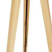 QAZQA Moderne vloerlamp hout stoffen kap pauw 50 cm - Tripod Classic - thumbnail