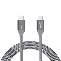 Nevox 1653 USB-kabel 1m USB 2.0 USB C grijs, zilver - thumbnail