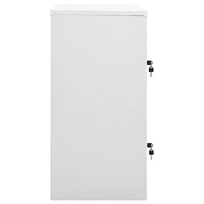 Lockerkast 90x45x92,5 cm staal lichtgrijs