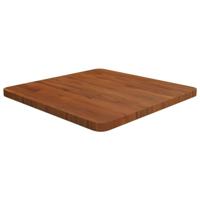 Tafelblad vierkant 50x50x2,5cm behandeld eiken donkerbruin - thumbnail