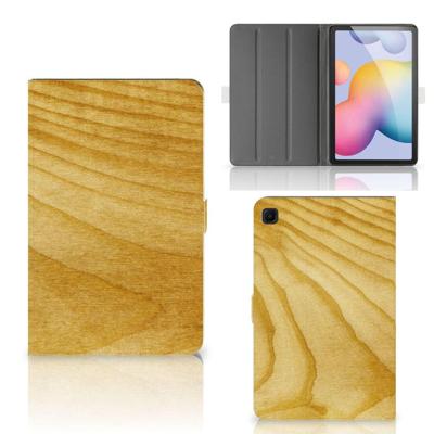 Samsung Galaxy Tab S6 Lite | S6 Lite (2022) Tablet | Book Cover | Licht Hout Samsung Galaxy Tab S6 Lite | S6 Lite (2022) Tablet | Book Cover | Licht Hout