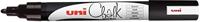 Uni-ball krijtmarker PWE-5M, zwart - thumbnail