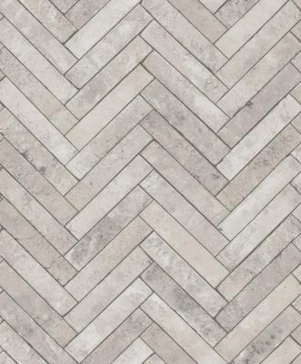 Noordwand Textura Behang met visgraatverband bakstenen - 1545762