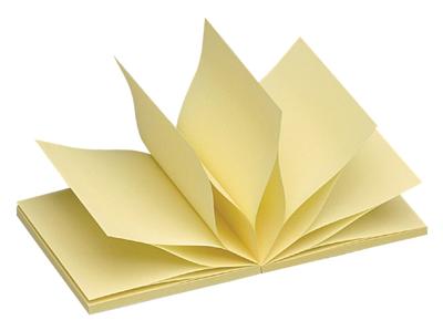 Quantore Z-notes memoblok 75x75mm geel (100 vel)