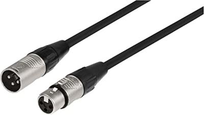 Monacor MECR-200/SW XLR Kabel [1x XLR-stekker - 1x XLR-bus] 2 m Zwart