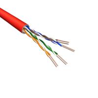 Cat6A U/UTP Kabel - patchkabel - AWG24 - LSZH - Rood - 500m - soepel - thumbnail