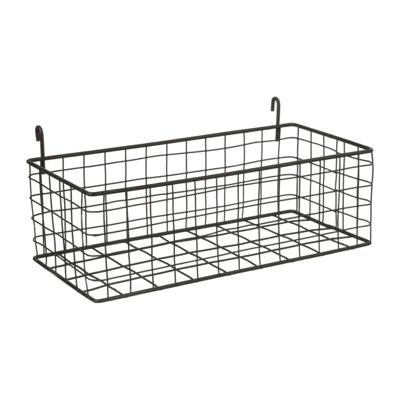 Mandje voor wandrek - zwart - 7x22x10 cm Mandje voor wandrek - zwart - 7x22x10 cm