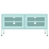 Tv-meubel 105x35x50 cm staal mintkleurig - thumbnail