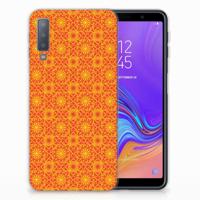 Samsung Galaxy A7 (2018) | TPU bumper | Batik Oranje - thumbnail