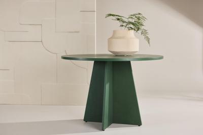 Nohr Ronde Eettafel 'Cynthiaann' 110cm, kleur Olijfgroen