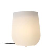 QAZQA Buiten vloerlamp bloempot wit IP44 - Flowerpot - thumbnail