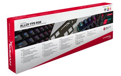 HyperX Alloy FPS RGB Mechanical Gaming - Toetsenbord - backlit - USB - Frans - toetsschakelaar: Kailh Speed Silver HyperX Alloy FPS RGB Mechanical Gaming - Toetsenbord - backlit - USB - Frans - toetsschakelaar: Kailh Speed Silver
